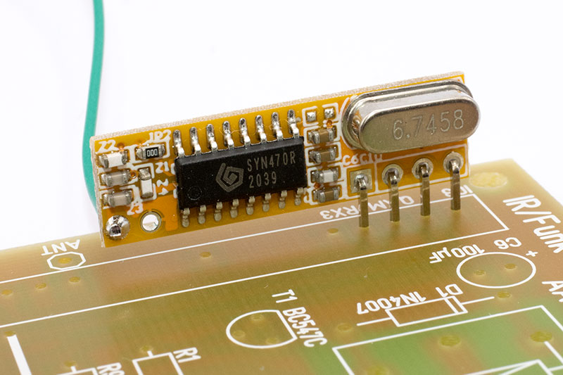 Picture: Installation position of the 433MHz receiver