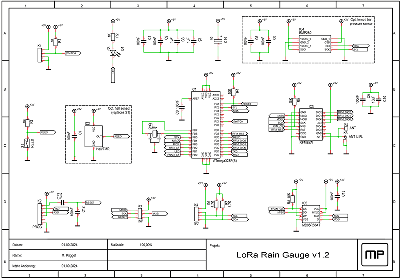 Picture: Circuit diagram of the rain gauge